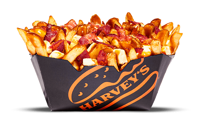 Poutine bacon et double fromage