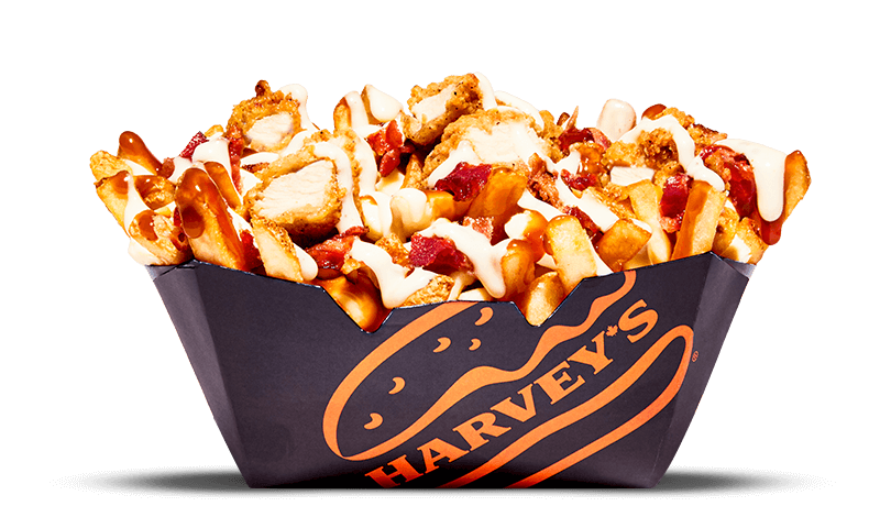 Poutine poulet bacon et sauce Ranch